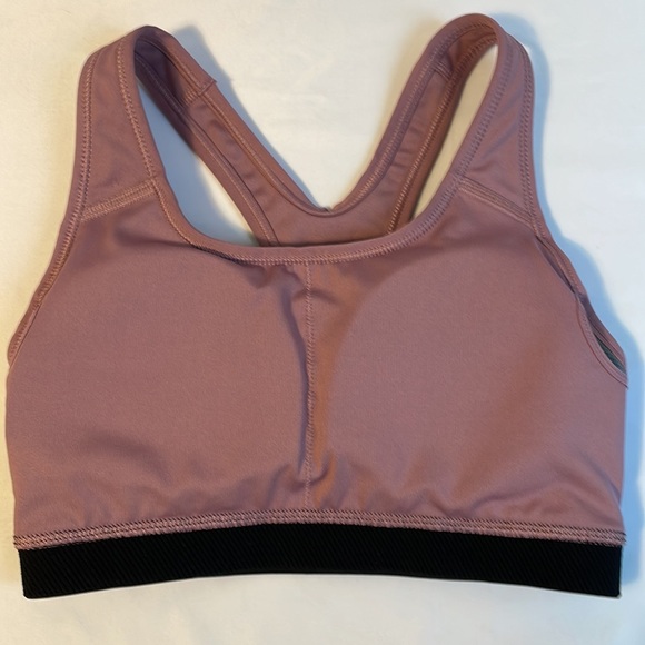 Nike racer back DRI-FIT sports bra in dusty rose. Removable pads. Size XS - Picture 5 of 7